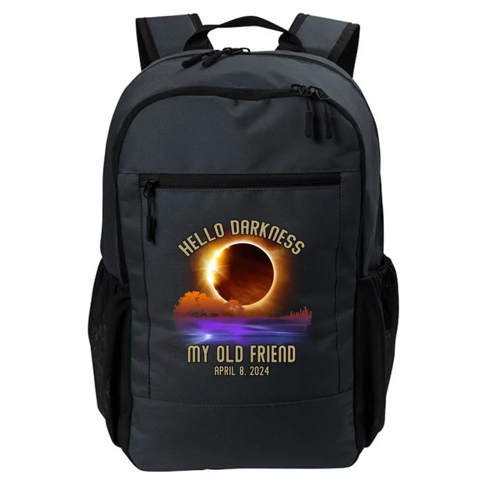 Hello Darkness My Old Friend Solar Eclipse April 08 2024 Daily Commute Backpack