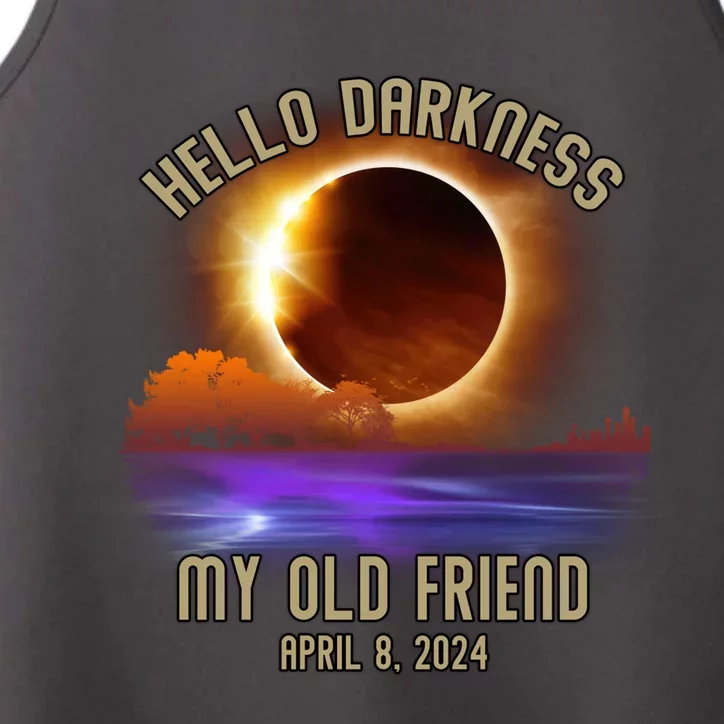 Hello Darkness My Old Friend Solar Eclipse April 08 2024 Performance Tank