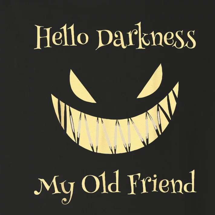 Hello Darkness My Old Friend Scary Pumpkin Toddler Long Sleeve Shirt