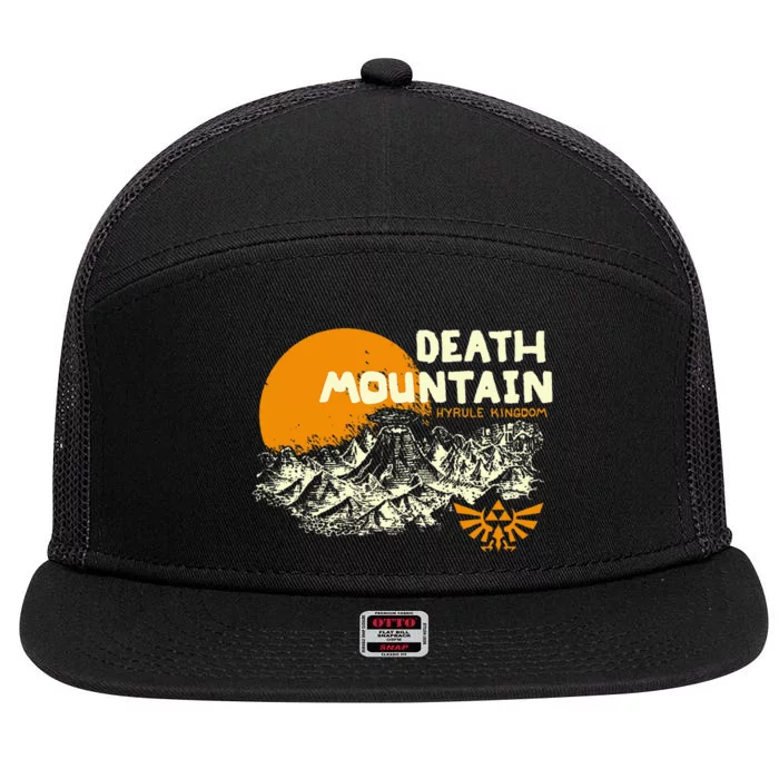 Hyrule Death Mountain Scenery 7 Panel Mesh Trucker Snapback Hat