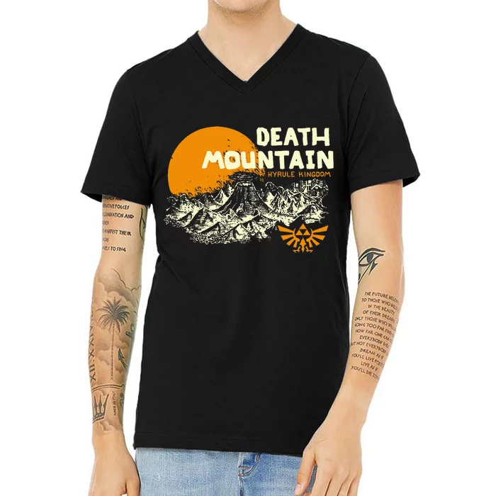 Hyrule Death Mountain Scenery V-Neck T-Shirt