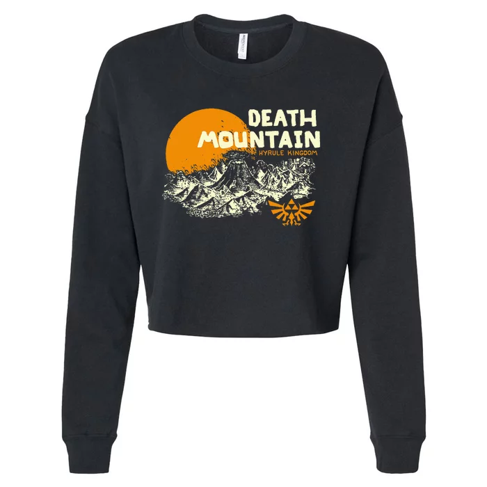 Hyrule Death Mountain Scenery Cropped Pullover Crew