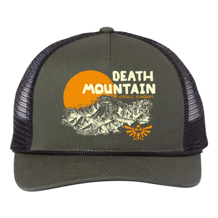 Hyrule Death Mountain Scenery Retro Rope Trucker Hat Cap