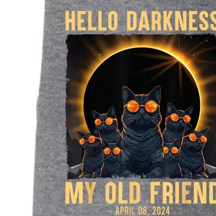 Hello Darkness My Old Friend Solar Eclipse April 08 2024 Doggie 3-End Fleece Hoodie