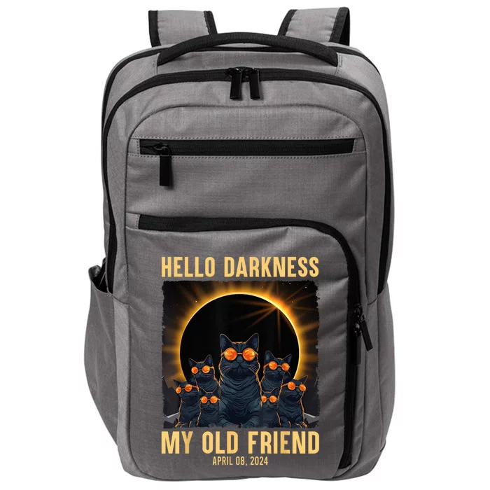 Hello Darkness My Old Friend Solar Eclipse April 08 2024 Impact Tech Backpack