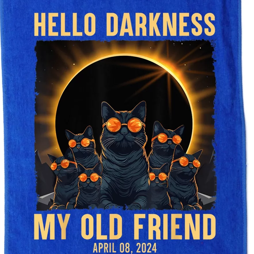 Hello Darkness My Old Friend Solar Eclipse April 08 2024 Platinum Collection Golf Towel