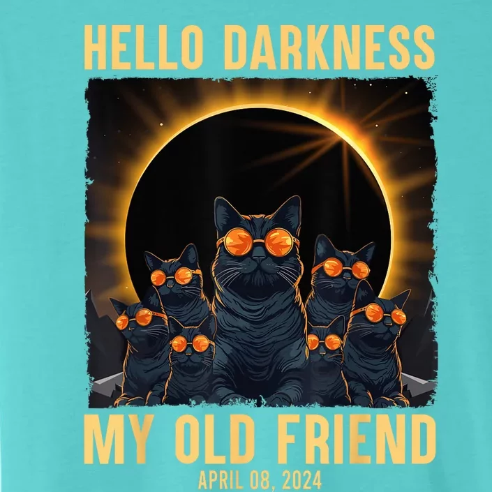 Hello Darkness My Old Friend Solar Eclipse April 08 2024 ChromaSoft Performance T-Shirt