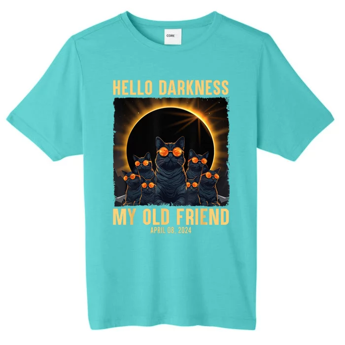 Hello Darkness My Old Friend Solar Eclipse April 08 2024 ChromaSoft Performance T-Shirt