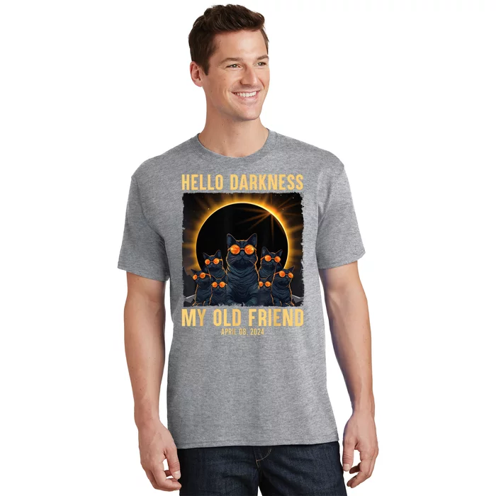 Hello Darkness My Old Friend Solar Eclipse April 08 2024 T-Shirt