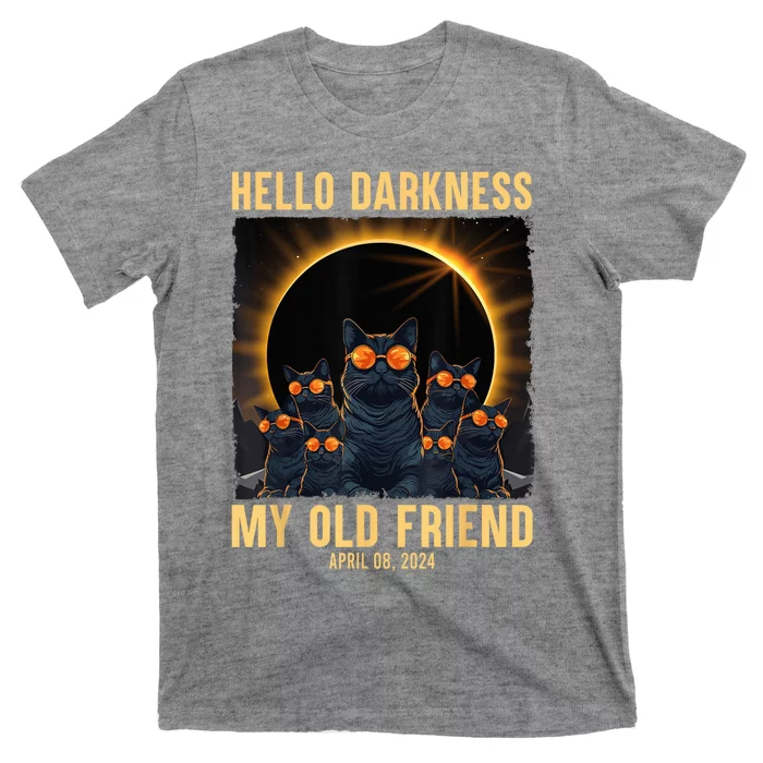 Hello Darkness My Old Friend Solar Eclipse April 08 2024 T-Shirt