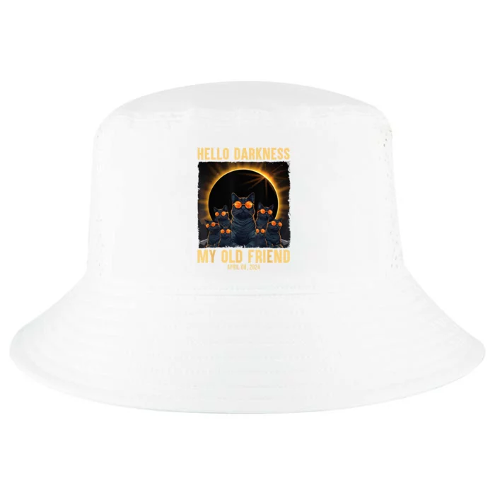 Hello Darkness My Old Friend Solar Eclipse April 08 2024 Cool Comfort Performance Bucket Hat