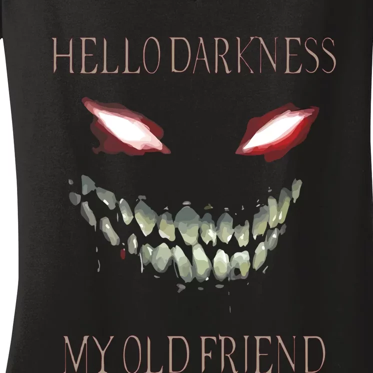 Hello Darkness My Old Friend Women's V-Neck T-Shirt