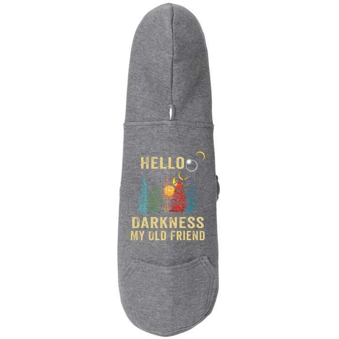 Hello Darkness My Old Friend Solar Eclipse Doggie 3-End Fleece Hoodie