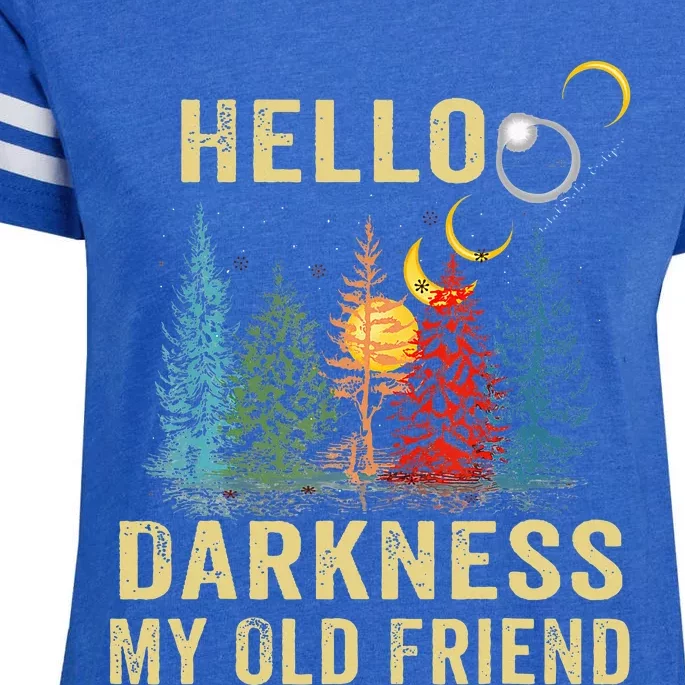 Hello Darkness My Old Friend Solar Eclipse Enza Ladies Jersey Football T-Shirt