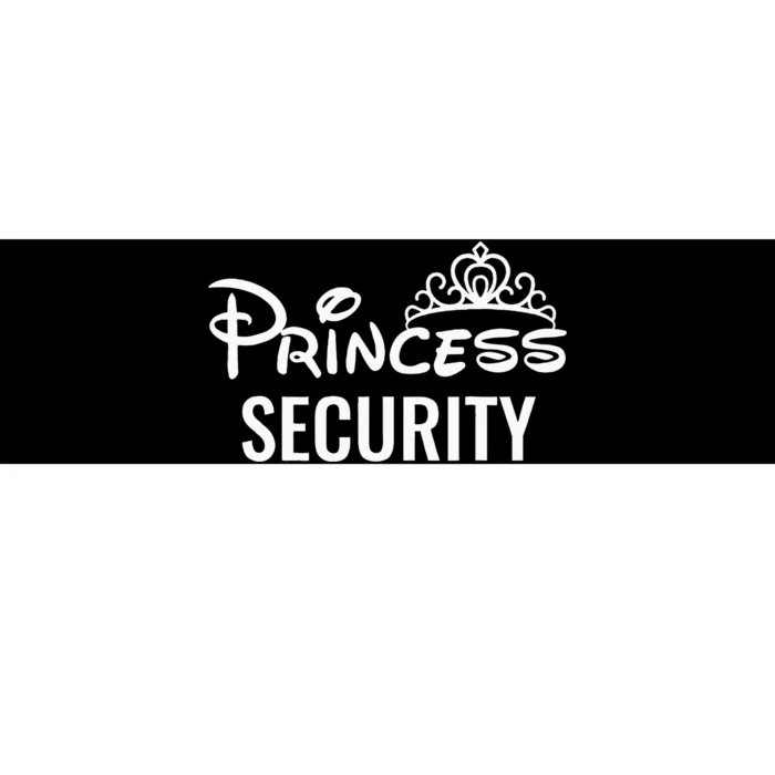 Halloween Dad Mom Daughter Adult Costume Princess Security Bumper Sticker