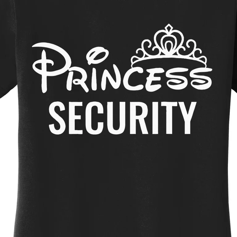 Halloween Dad Mom Daughter Adult Costume Princess Security Women's T-Shirt