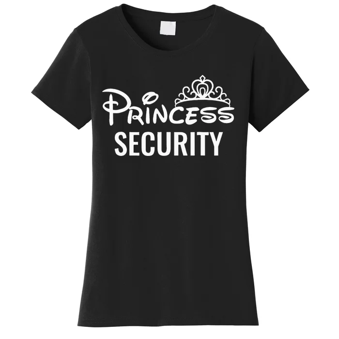 Halloween Dad Mom Daughter Adult Costume Princess Security Women's T-Shirt