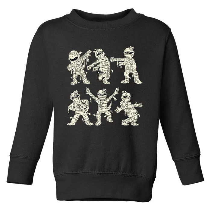 Halloween Dancing Mummy Dance Challenge Girl Toddler Sweatshirt