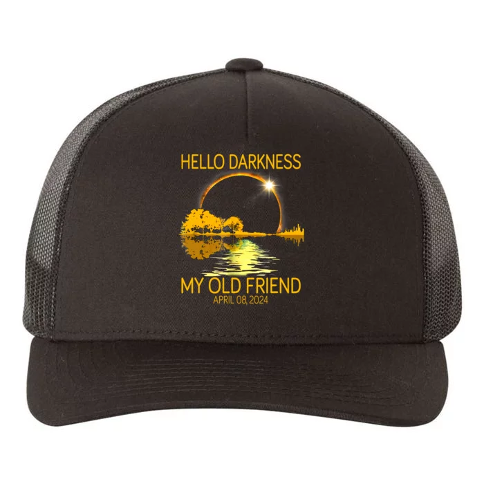 Hello Darkness My Old Friend Funny 2024 Solar Eclipse 4 8 24 Yupoong Adult 5-Panel Trucker Hat