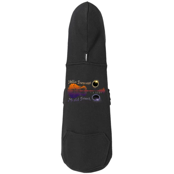 Hello Darkness My Old Friend Solar Eclipse Trending Design Doggie 3-End Fleece Hoodie