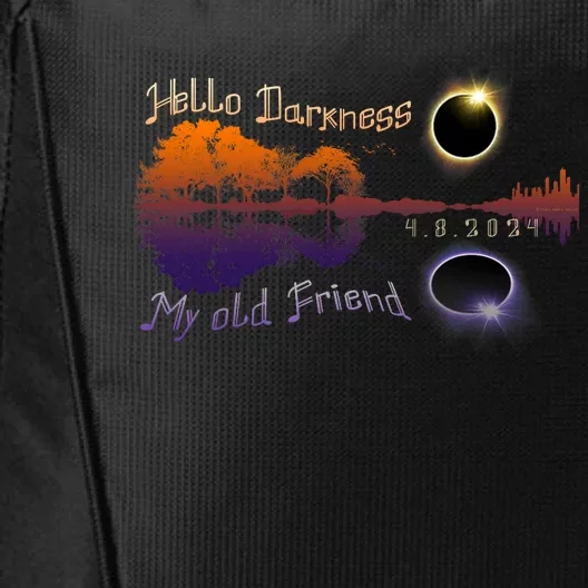 Hello Darkness My Old Friend Solar Eclipse Trending Design City Backpack