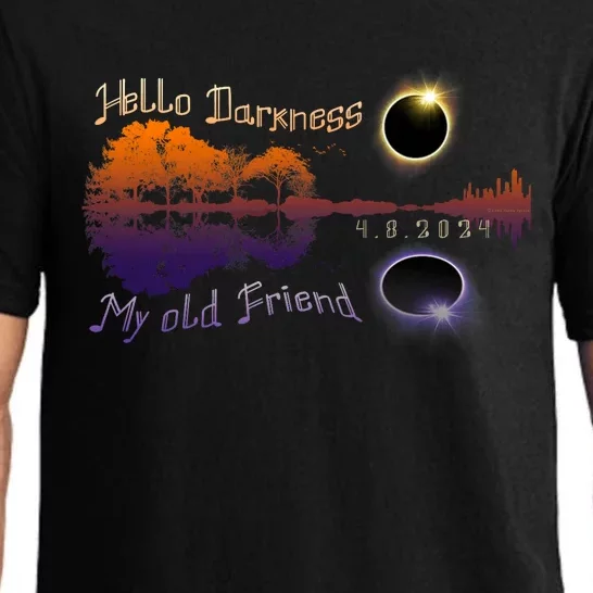 Hello Darkness My Old Friend Solar Eclipse Trending Design Pajama Set