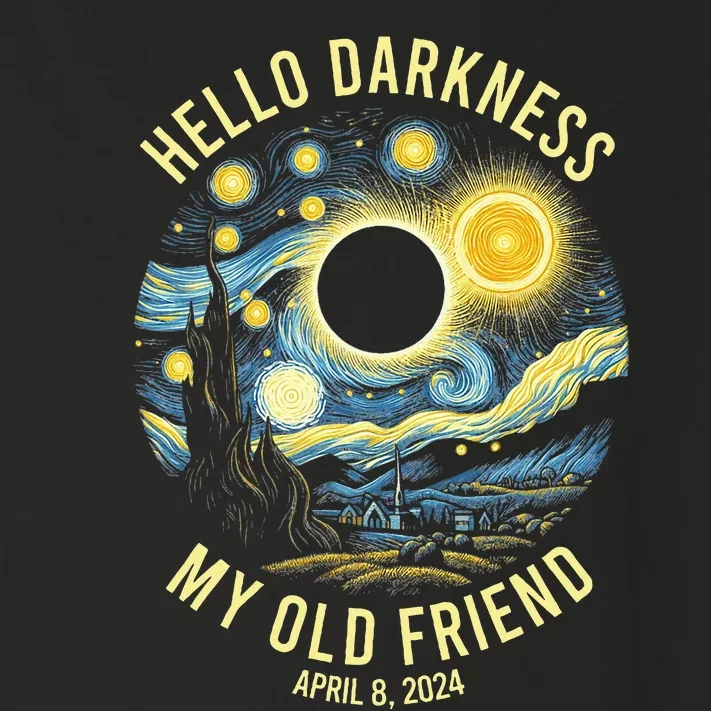 Hello Darkness My Old Friend Solar Eclipse April 8 2024 Toddler Long Sleeve Shirt