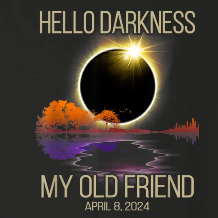 Hello Darkness My Old Friend Solar Eclipse April 08 2024 Toddler Long Sleeve Shirt