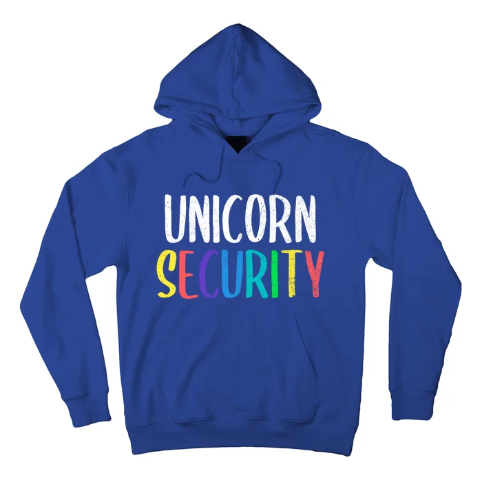 Halloween Dad Mom Daughter Adult Costume Unicorn Security Funny Gift Hoodie