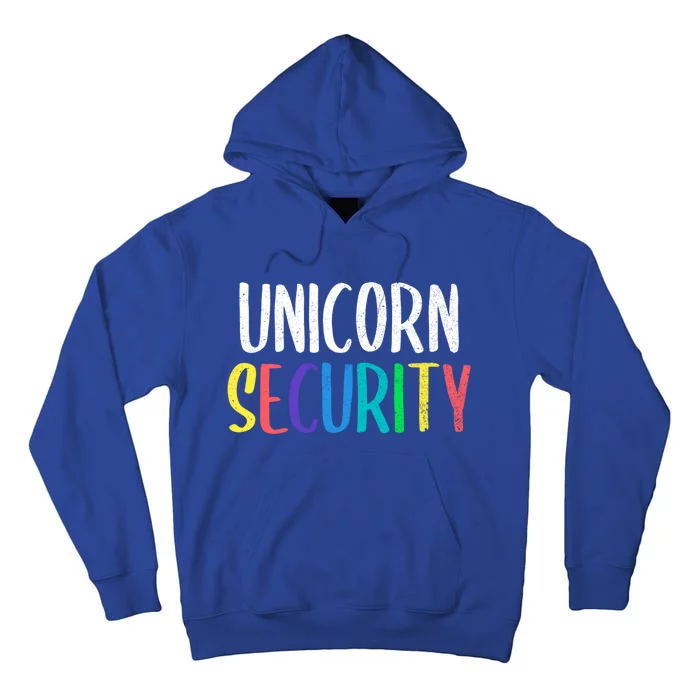 Halloween Dad Mom Daughter Adult Costume Unicorn Security Funny Gift Tall Hoodie