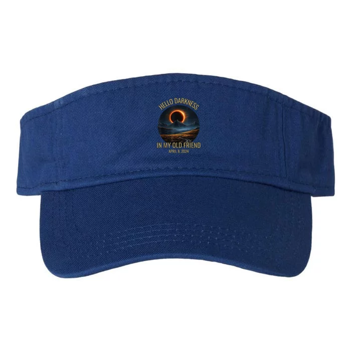 Hello Darkness My Old Friend Solar Eclipse April 08 2024 Valucap Bio-Washed Visor