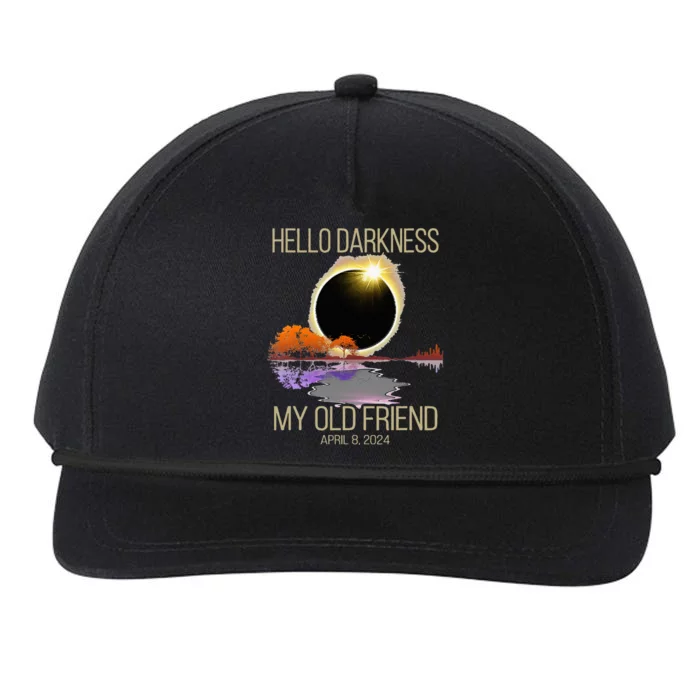 Hello Darkness My Old Friend Solar Eclipse April 08 2024 Snapback Five-Panel Rope Hat