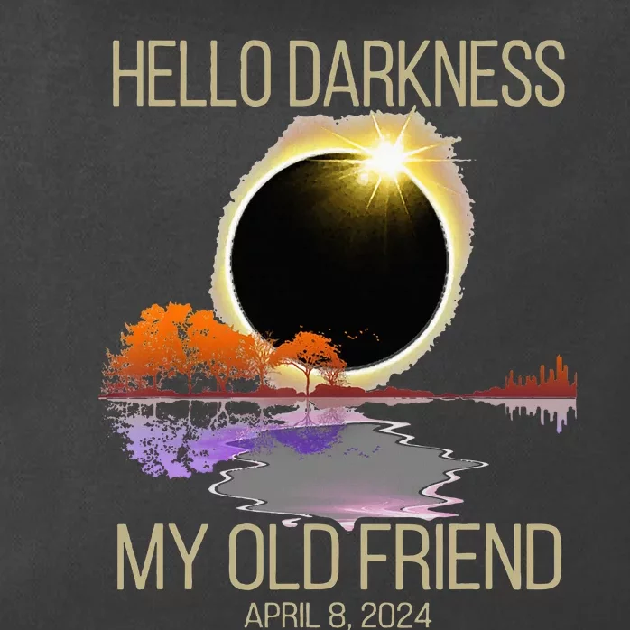 Hello Darkness My Old Friend Solar Eclipse April 08 2024 Zip Tote Bag