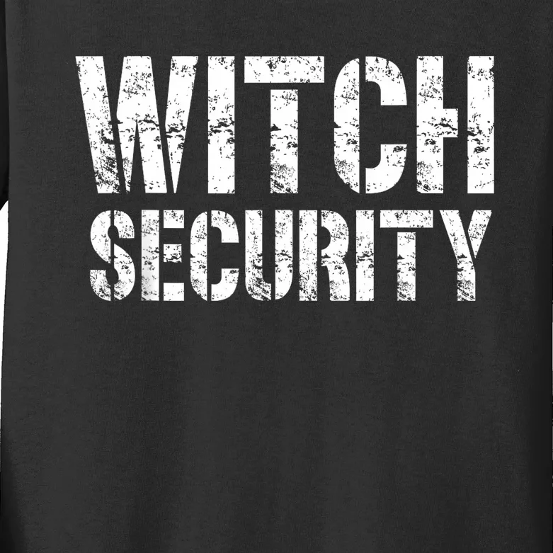 Halloween Dad Mom Daughter Adult Costume Witch Security Kids Long Sleeve Shirt