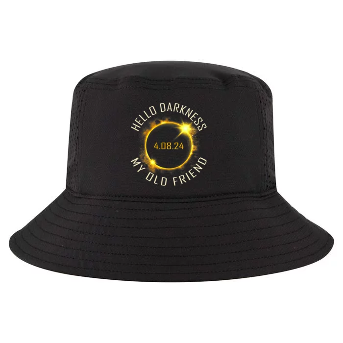 Hello Darkness My Old Friend Solar Eclipse April 08 2024 Gift Cool Comfort Performance Bucket Hat