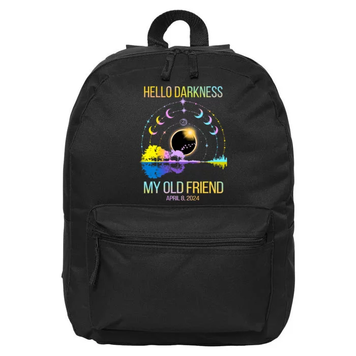 Hello Darkness My Old Friend Solar Eclipse April 08 2024 16 in Basic Backpack