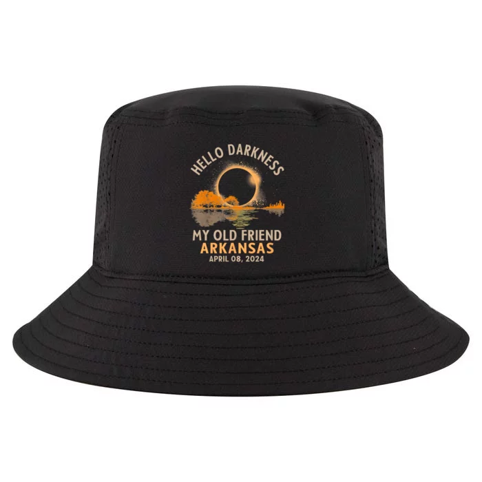 Hello Darkness My Old Friend Total Eclipse 2024 Arkansas Cool Comfort Performance Bucket Hat