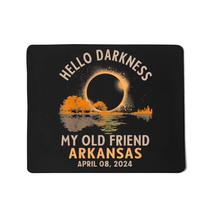 Hello Darkness My Old Friend Total Eclipse 2024 Arkansas Mousepad