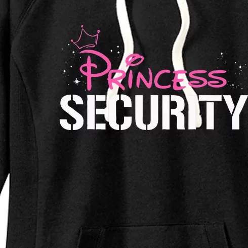 Halloween Dad Mom Daughter Adult Costume Princess Security Women's Fleece Hoodie