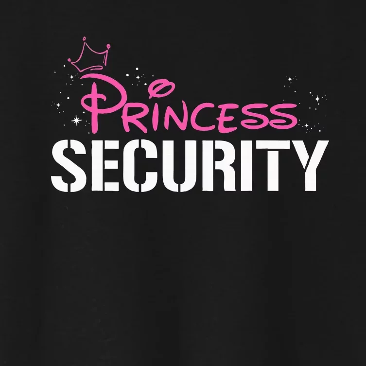 Halloween Dad Mom Daughter Adult Costume Princess Security Women's Crop Top Tee