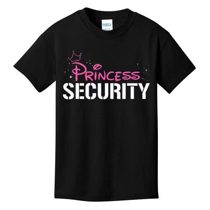 Halloween Dad Mom Daughter Adult Costume Princess Security Kids T-Shirt