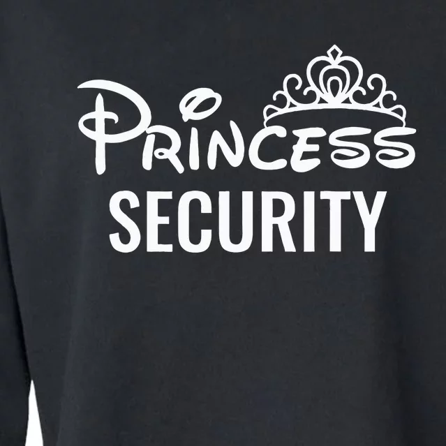 Halloween Dad Mom Daughter Adult Costume Princess Security Cropped Pullover Crew