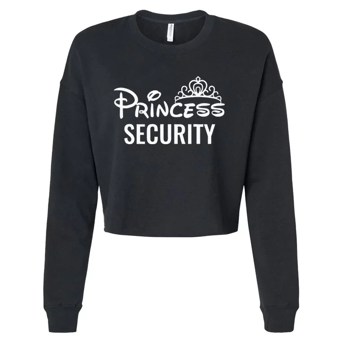 Halloween Dad Mom Daughter Adult Costume Princess Security Cropped Pullover Crew