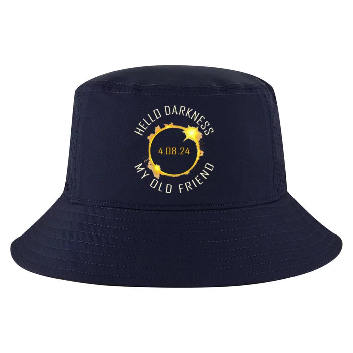 Hello Darkness My Old Friend Solar Eclipse April 08 2024 Cool Comfort Performance Bucket Hat