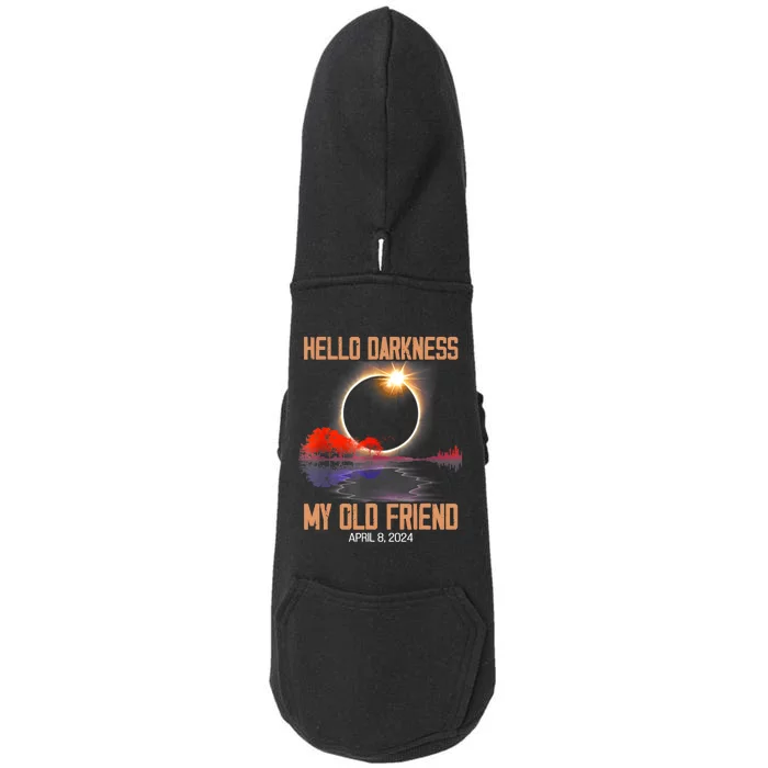 Hello Darkness My Old Friend Solar Eclipse April 08 2024 Doggie 3-End Fleece Hoodie