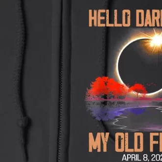 Hello Darkness My Old Friend Solar Eclipse April 08 2024 Full Zip Hoodie