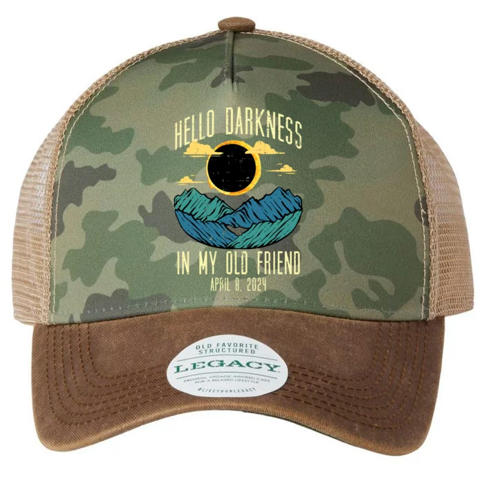 Hello Darkness My Old Friend 2024 Eclipse Design Legacy Tie Dye Trucker Hat