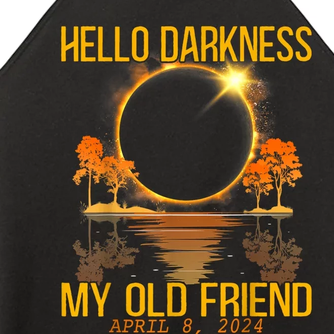 Hello Darkness My Old Friend Solar Eclipse April 08 2024 Women’s Perfect Tri Rocker Tank