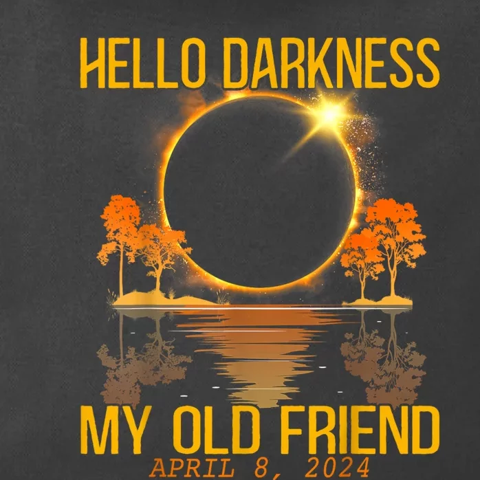 Hello Darkness My Old Friend Solar Eclipse April 08 2024 Zip Tote Bag