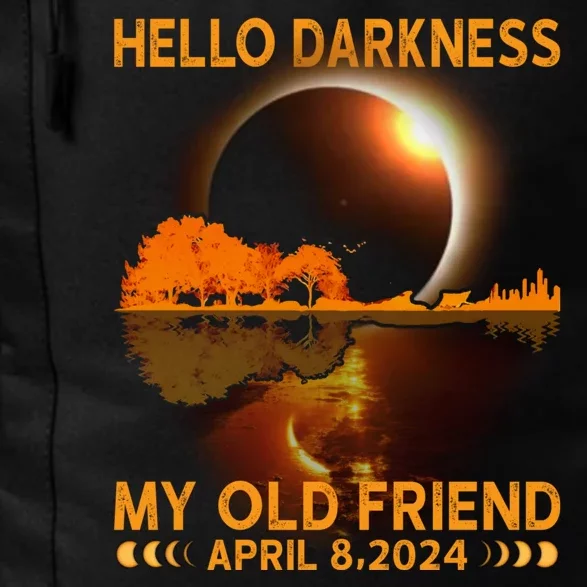 Hello Darkness My Friend Solar Eclipse April 8 2024 Daily Commute Backpack